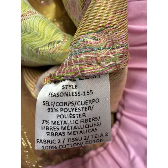 Arianne Elmy Green Good Luck Floral Embroidered Puff Sleeve Top Size S - Picture 14 of 15